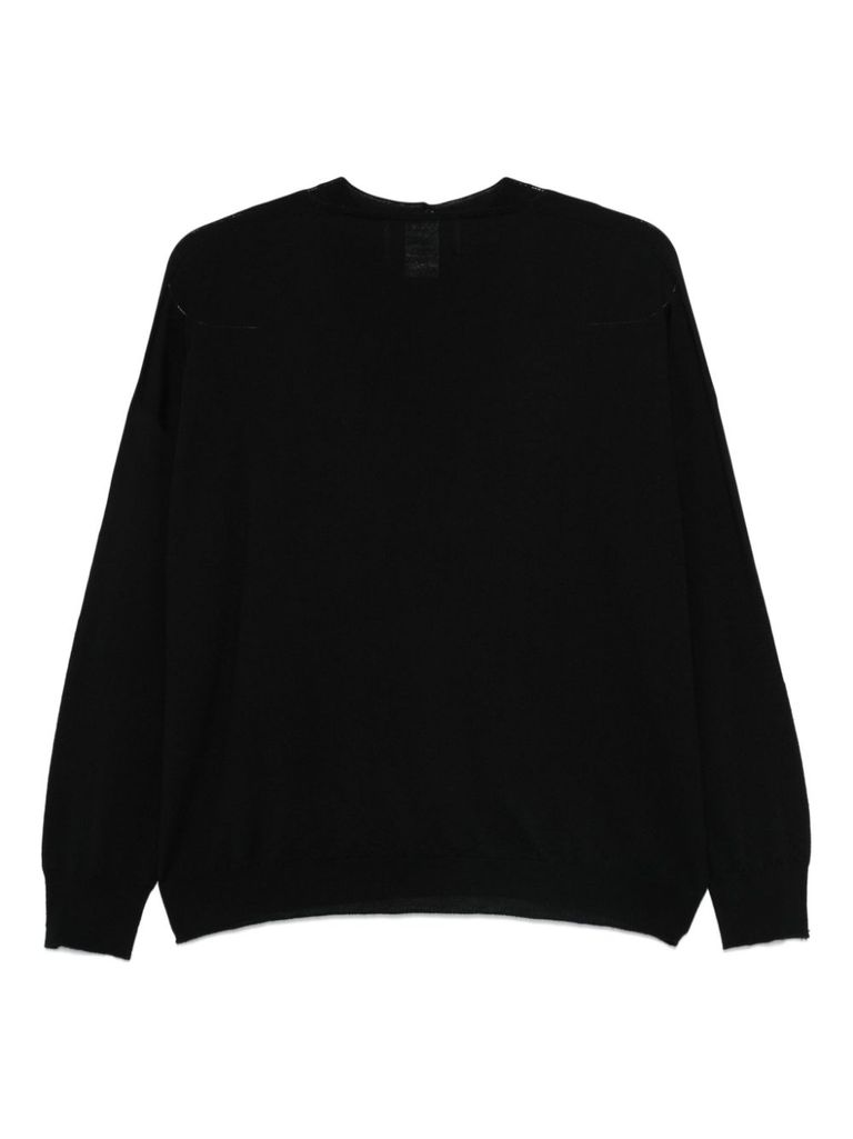 Shop Vanisé Bijoux Cashmere Sweater In Black