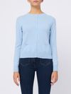 Chanel cardigan in light blue cashmere