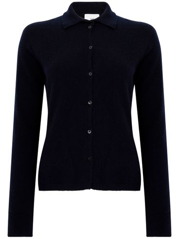 VANISE - Cardigan Francoise in cashmere blu