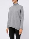 Giuly cashmere sweater with an asymmetric hem