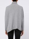 Giuly cashmere sweater with an asymmetric hem