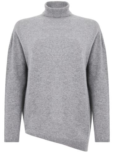 VANISE - Giuly cashmere sweater with an asymmetric hem