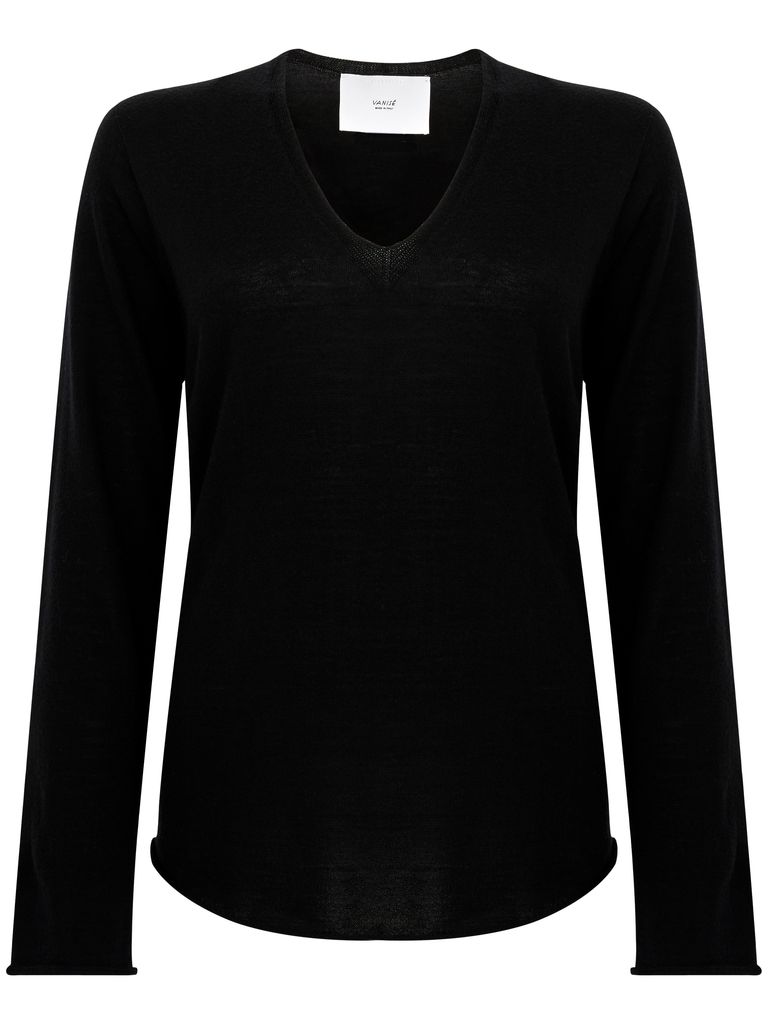 Vanisé Melissa Black Wool Sweater