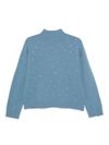 vanise - Crystal cashmere sweater with rhinestones - 1