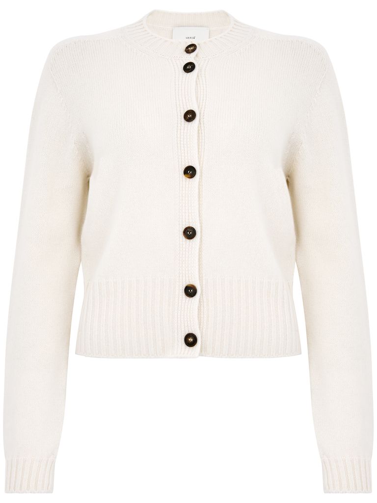 Shop Vanisé New Barbie Cardigan In Wool And Cashmere. In White