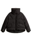 Short quilted down jacket