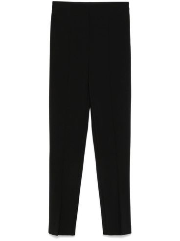 High-waisted black pants