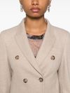 seventy - Blazer doppiopetto in lana beige - 5