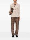 seventy - Blazer doppiopetto in lana beige - 6