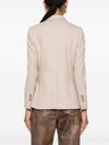 seventy - Blazer doppiopetto in lana beige - 8