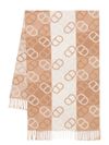 Scarves with jacquard pattern