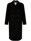 amaránto - Long double-breasted wool coat