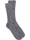 Slub cotton socks