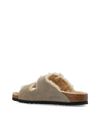 Arizona suede slippers with fur