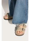 Arizona suede slippers with fur