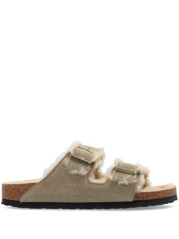 BIRKENSTOCK - Ciabatte Arizona in camoscio con pelliccia