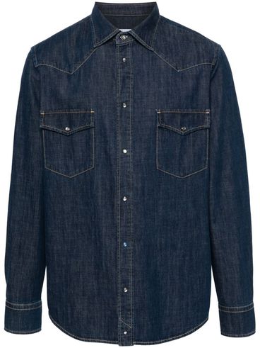 Denim shirt with pockets