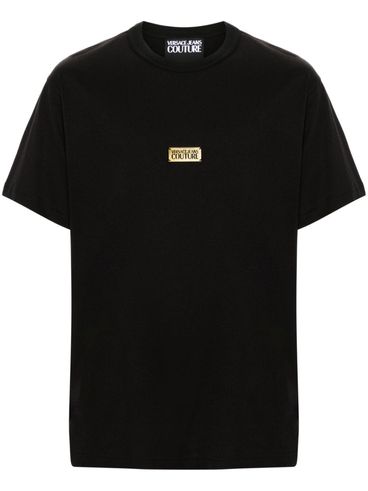 VERSACE JEANS COUTURE - T-shirt in cotone con placca