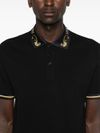 versace jeans couture - Polo in cotone con motivi - 1