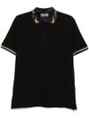 versace jeans couture - Cotton polo with patterns