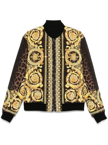 Baroque printed bomber