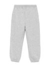 Patch pocket grey cotton sweatpants