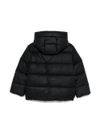 aspesi - High neck black quilted down jacket - 1