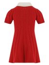 philosophy di lorenzo serafini - Chest embroidered logo red knitted dress - 1