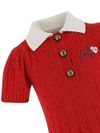 philosophy di lorenzo serafini - Chest embroidered logo red knitted dress - 2