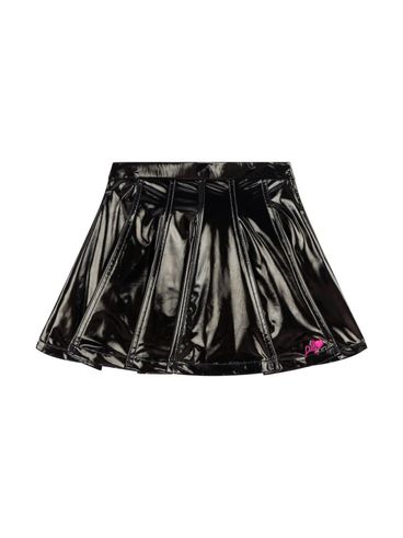 PHILOSOPHY DI LORENZO SERAFINI - Pleated black mini skirt