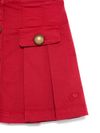 philosophy di lorenzo serafini - Front press-stud fastening red denim skirt - 1