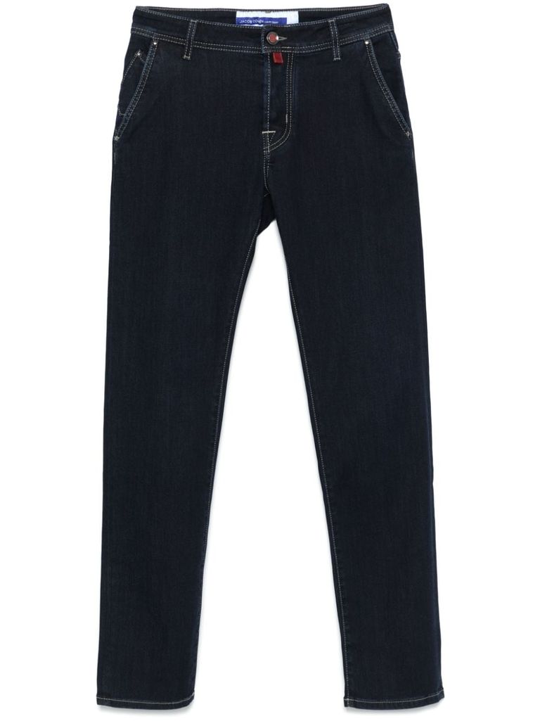 Shop Jacob Cohen Lenny Jeans In Blue Cotton