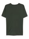 T-shirt in cotone verde girocollo