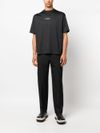 jil sander - T-shirt in cotone con stampa logo - 4