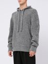 Gray wool hoodie