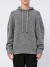 Gray wool hoodie