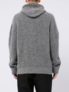 Gray wool hoodie