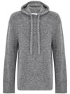 Gray wool hoodie