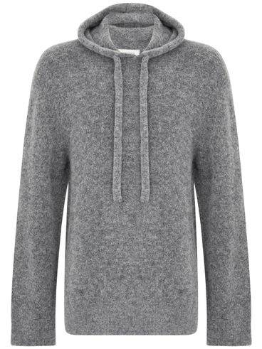 LANEUS - Gray wool hoodie