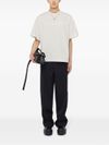 jil sander - T-shirt in cotone con stampa logo - 5