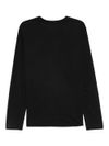 Black crew neck cotton t-shirt