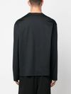 jil sander - T-shirt in cotone con stampa logo - 1