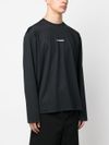 jil sander - T-shirt in cotone con stampa logo - 2