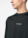 jil sander - T-shirt in cotone con stampa logo - 3