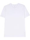 T-shirt in cotone bianco girocollo