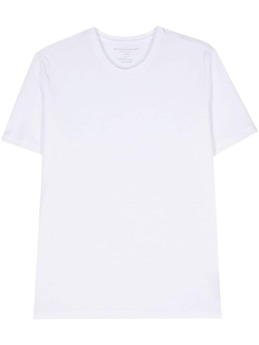 MAJESTIC FILATURES - T-shirt in cotone bianco girocollo