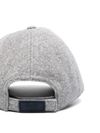 Cappellino da baseball in feltro grigio