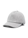 Grey felted baseball cap