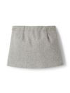 il gufo - Side zip grey mélange mini skirt - 2