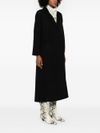 d exterior - Wool and silk long flared coat - 7